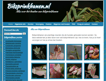 Tablet Screenshot of bidsprinkhanen.nl